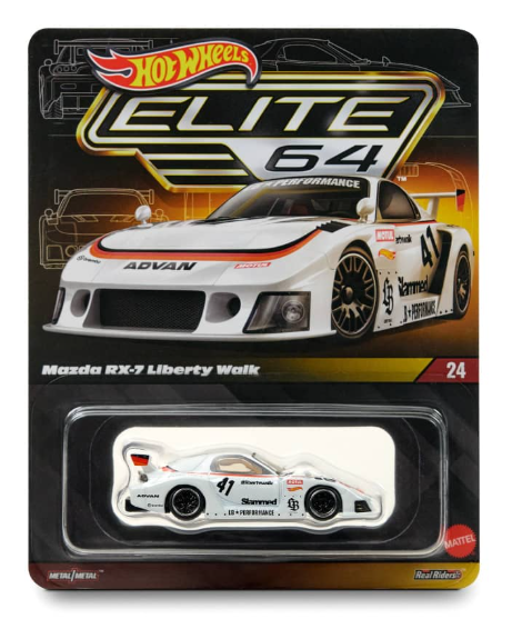 Hot Wheels Elite 64 Mazda RX-7 Liberty Walk