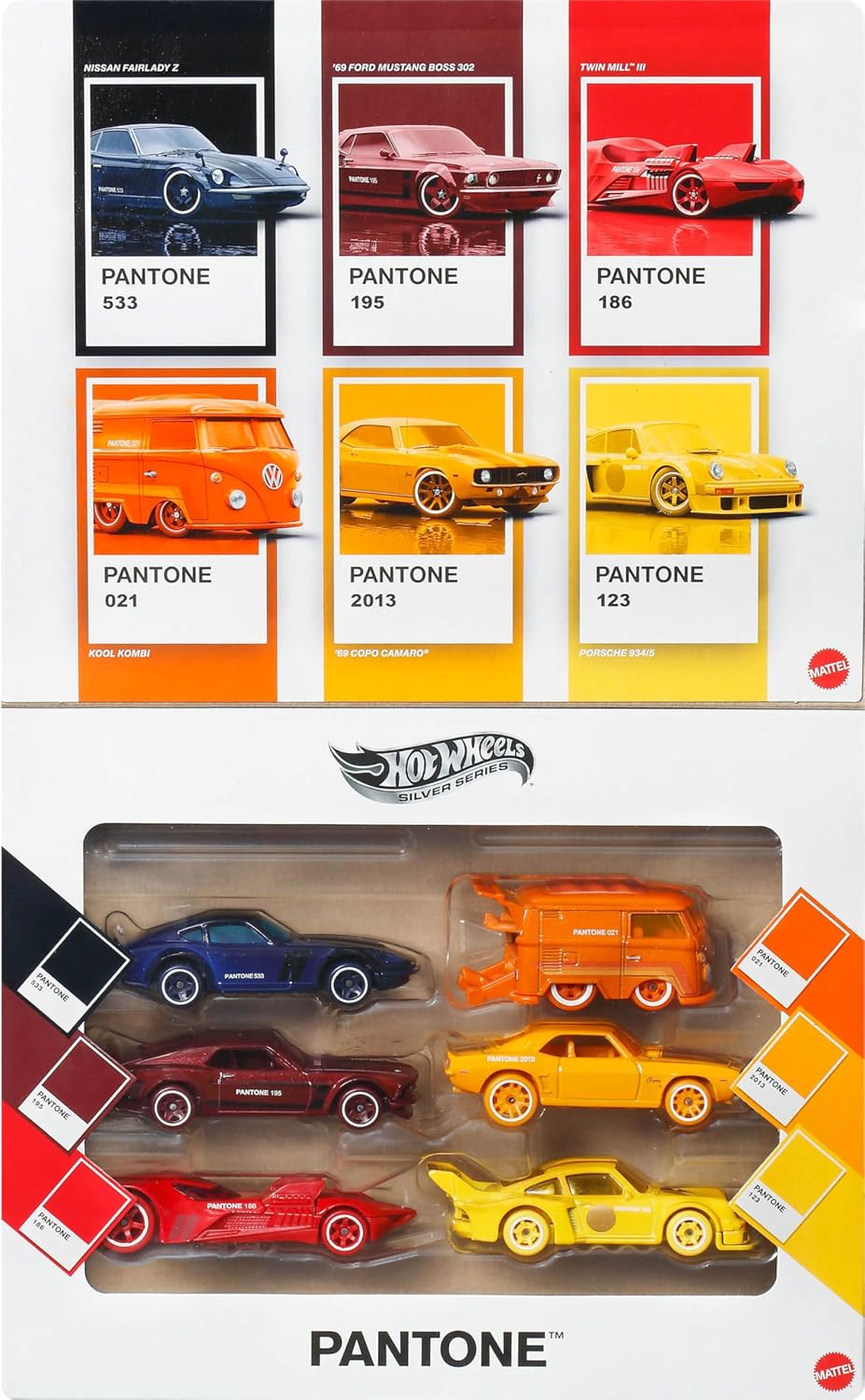 Hotwheels Silver Series Pantone A - 6 Pack