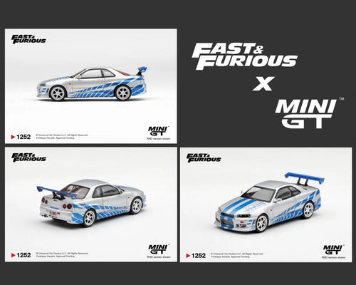 *PRE-ORDER* - Mini GT - Nissan Skyline GT-R C-West “2 Fast 2 Furious” Brian O’Conner – Limited Edition