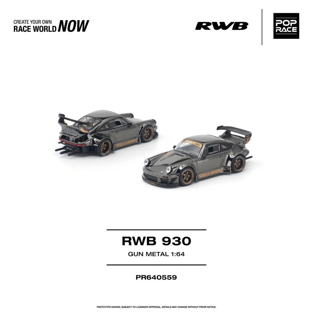 *PRE-ORDER* - Pop Race - RWB 930 - Gun Metal