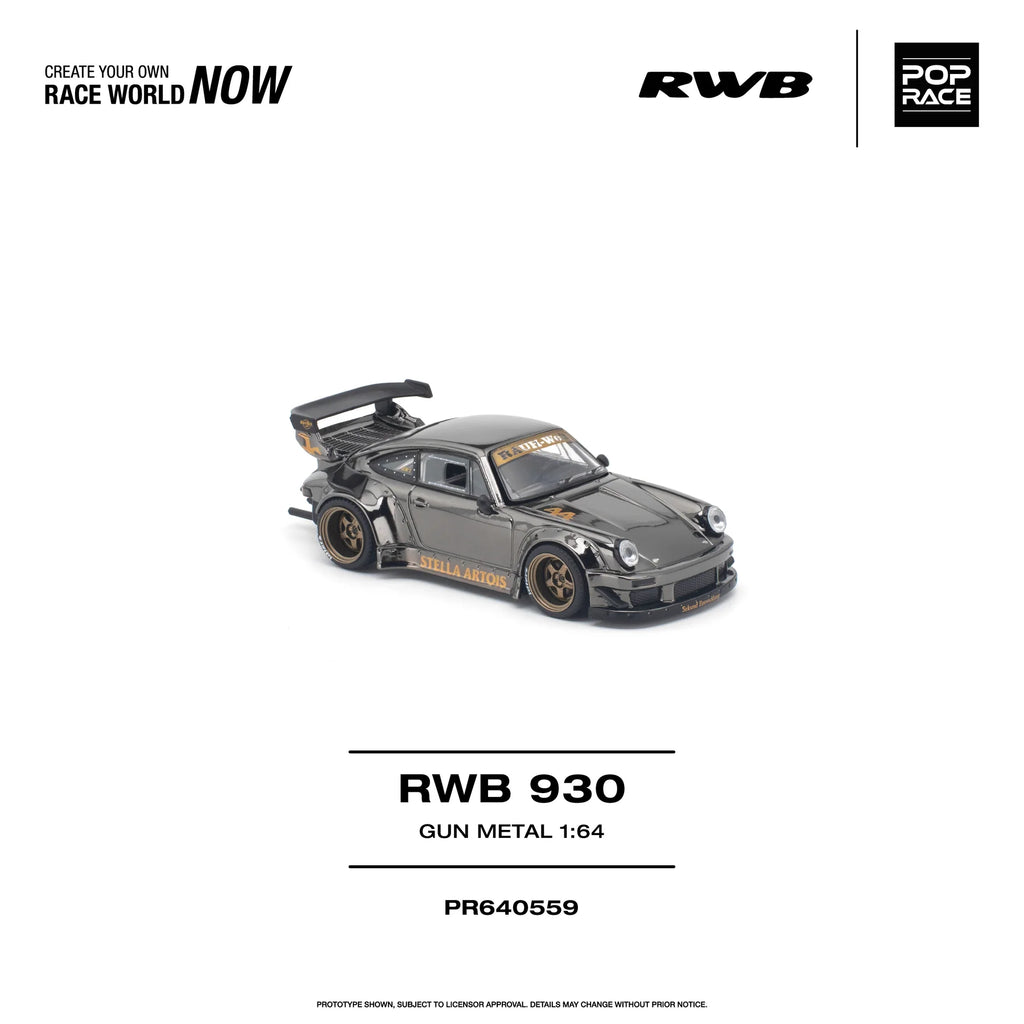 *PRE-ORDER* - Pop Race - RWB 930 - Gun Metal