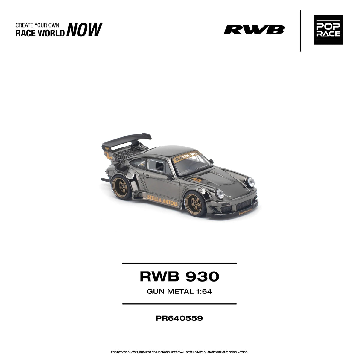 *PRE-ORDER* - Pop Race - RWB 930 - Gun Metal